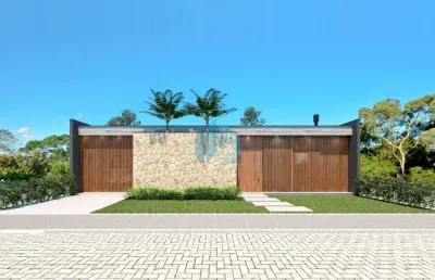 Linda casa térrea de alto padrão, areias de palhocinha | garopaba - sc