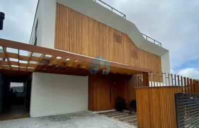 Bela casa de alto padrão, com vista p/ mar e centro, ferraz | garopaba - sc