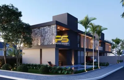 Lançamento 2025! maravilhosa casa nova de 1º andar no cabo branco