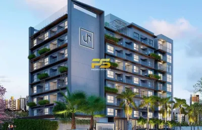 Flat/loft/estúdio com 2 quartos, manaíra - joão pessoa