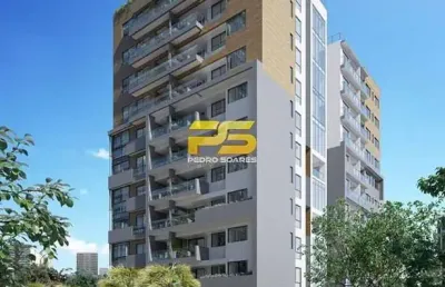 Flat/loft/estúdio com 2 quartos, manaíra - joão pessoa