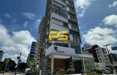 Flat vista mar a venda no bairro de manaira em joão pessoa, pb.