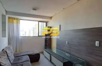 Apartamento semi mobiliado com 2 quartos para locação, tambaú - joão pessoa