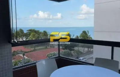 Apartamento mobiliado à beira-mar de areia dourada com 3 quartos