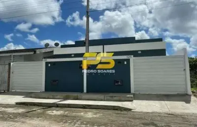 Casa geminada com 2 quartos à venda, gramame - joão pessoa