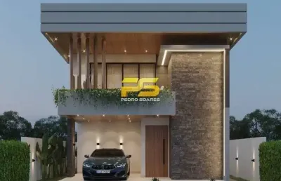 Casa em condomínio fechado com 3 quartos à venda no Gramame, João Pessoa 