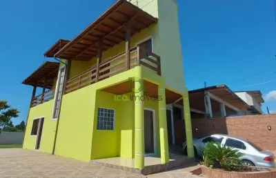 Casa para venda aceita apartamento como parte pagamento casa com vista para o mar, 3 quartos, suíte, varanda, quintal amplo, aceita financiamento