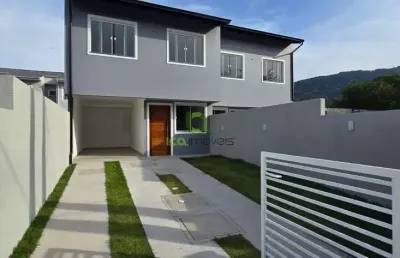 Casa nova tipo sobrado à venda, 89m² privativos, 3 vagas, suíte, acabamento premium e terreno amplo! financiáveis e prontas para morar!