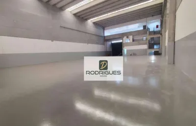 Galpão para alugar, 905 m² por r$ 28.000/mês - jardim portinari - diadema/sp