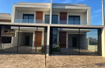 Venda - sobrado de alto padrão com 3 dormitórios no bairro bela vista em estância velha