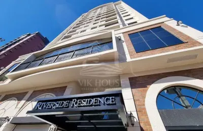 Apartamento para venda e locação mobiliado no edíficio riverside - centro