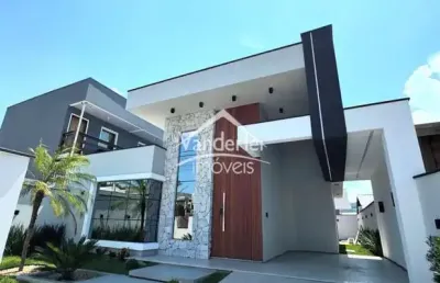 Casa alto padrão no vale verde com 03 quartos, suíte, piscina e garagem coberta no bairro bela vista em palhoça - sc
