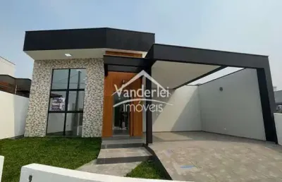 Casa com 03 quartos, sendo 01 suíte no bairro bela vista em palhoça - sc
