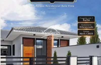 Casa com 02 quartos, sendo 01 suíte no bairro bela vista em palhoça - sc