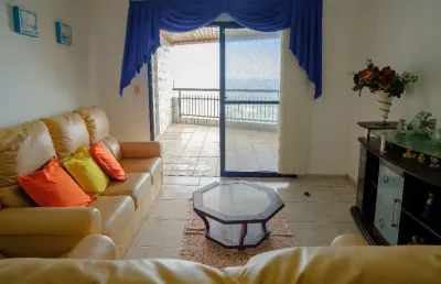Apto frente a praia com 03 dormitorios - solemar - praia grande