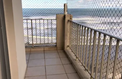Apto com sacada frente a praia - balneario florida - praia grande