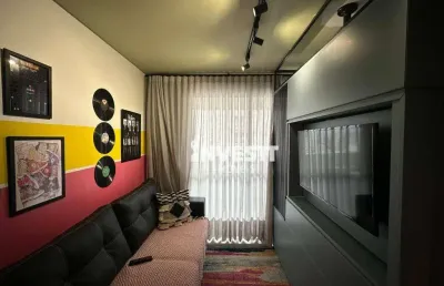 Flat com 1 dormitório à venda, 39 m² por r$ 519.000,00 - jardim goiás - goiânia/go