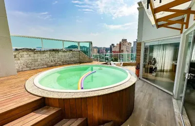 Vendo excelente cobertura duplex, 04 quartos, bairro vila nova - blumenau