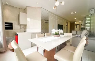 Alugo lindo apartamento mobiliado, 03 suítes - meia praia