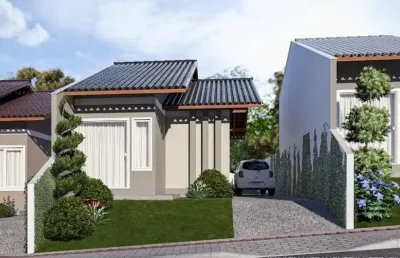 Casa com 2 dormitórios, amplo terreno bairro mulde em indaial