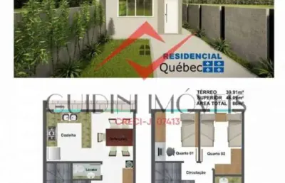 Casa com 3 quartos à venda na rua antônio singer, 4689, campo largo da roseira, são josé dos pinhais, 80 m2 por r$ 420.000