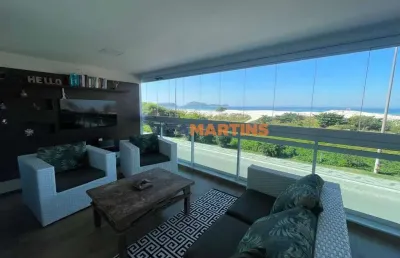 Apartamento com 4 dormitórios à venda, 180 m² por r$ 2.700.000,00 - praia do forte - cabo frio/rj