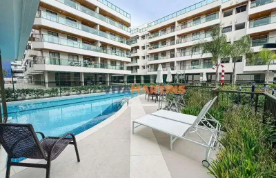 Apartamento novo com 3 quartos, vista para a praia - vila nova, cabo frio
