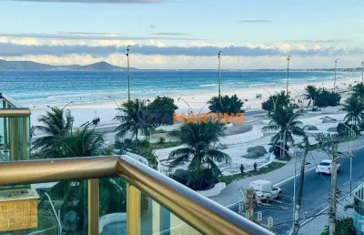 Apartamento vista mar com 3 quartos, a venda na praia do forte em cabo frio/rj por r$ 950.000,00