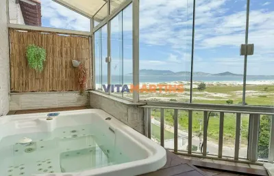 Cobertura vista mar com 4 quartos (2 suítes) a venda no algodoal em cabo frio/rj por r$1.700.000,00