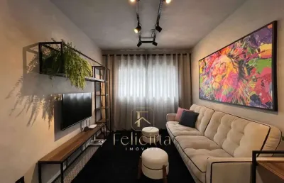 Excelente oportunidade no estreito! apartamento à venda com 1 dorm. 47m² e vaga+hb - mobiliado