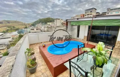 Cobertura exclusiva com piscina privativa e vista panorâmica – 180m² – aceita financiamento!
