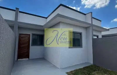 Casa 2 quartos em condominio com amplo quintal - campo de santana- curitiba