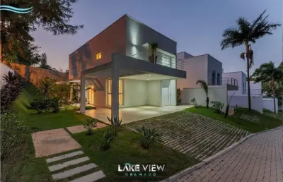 Casa 3 quartos suítes para venda - condomínio lake view, sítios de recreio gramado, campinas, sp.