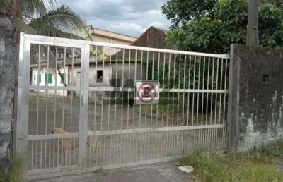 Terreno com 406m²- 2 casas - 1km do mar- vila mirim - praia grande