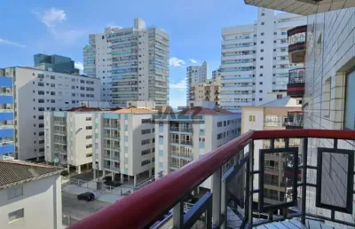1 dormitório, 1 banheiro. planejado quarto e cozinha. à 100 mts da praia- 74m²- aviação - praia grande