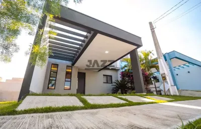 Novíssima casa de 3 dormitórios no condomínio villa paraty em indaiatuba - sp