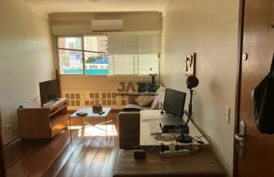 Apartamento mobiliado de 70m² à venda no cambuí em campinas com 2 dormitórios, suíte, sacada e 2 vagas