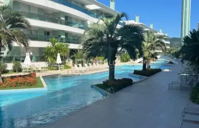 Apartamento privativo de frente para a praia de 4 dormitórios sendo 3 suítes em cachoeira do bom jesus  -  florianópolis