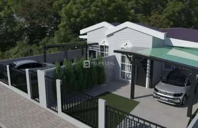 Casa  de 03 dormitórios sendo 01 suite em bom viver  -  biguaçu