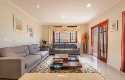 Re/max vende casa  sobrado, 3 suítes, 4 banheiros, piscina, espaço gourmet, moderna, condomínio parque lausanne, valinhos