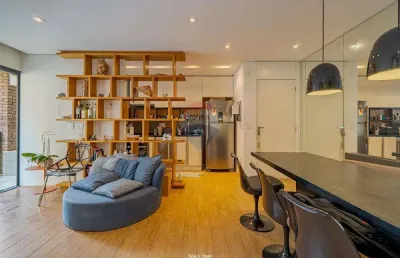 Re/max vende apartamento no cambuí – 1 dormitório, 55m2 área privativa, 1 vaga, mobiliado – r$ 710.000