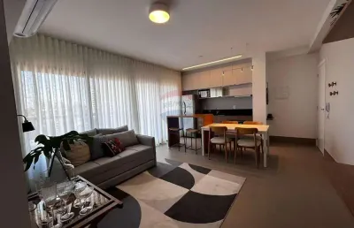 Re/max aluga apartamento mobiliado no mm536, 1 quarto, 1 vaga, 50,36m2, r$5.600,00-cambuí, campinas/sp