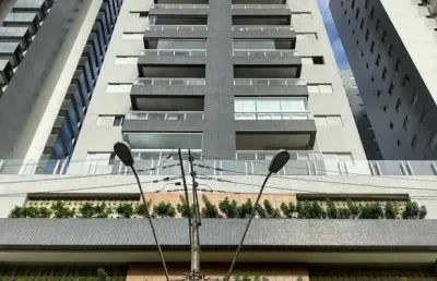 Apto 200m praia com 1 dorm, 1 banh, 1 vaga, var. gourmet, lazer, andar alto.