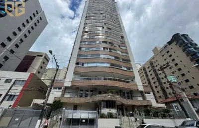 Apartamento alto padrão, canto do forte, praia grande, 3 suítes, 134m2