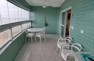 Apto 3 dormitórios, 1 suite, 3 vagas, frente mar, lazer, 144m², guilhermina