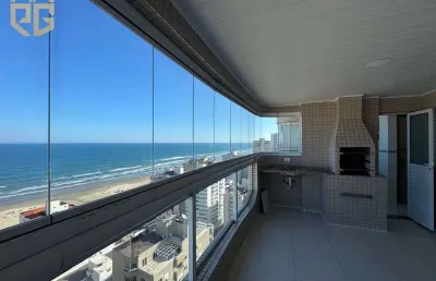 Apto 3 dorms, 3 suítes, 2 vagas, 135m², vista mar, aviação