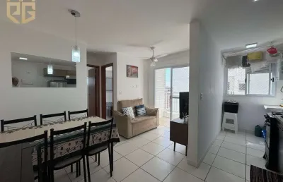 Apto 2 dorms, 1 banheiro, 1 vaga, 49m², mobiliado, 500m da prai, aviação