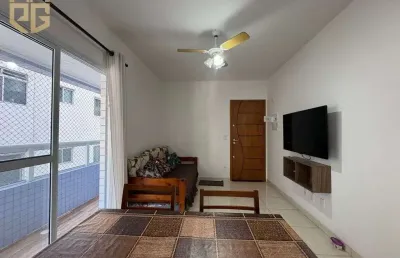 Apto 1 dorm, 1 banheiro, 1 vaga, 51m², semimobiliado, guilhermina, 300m da praia