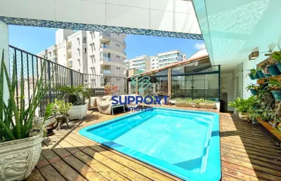 Cobertura com 5 quartos à venda na avenida oceânica, 351, praia do morro, guarapari por r$ 1.700.000