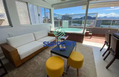 Cobertura com 3 quartos à venda na rua joaquim da silva lima, 304, centro, guarapari por r$ 1.800.000